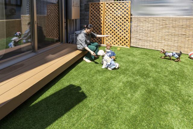 愛犬と快適に過ごせる庭空間